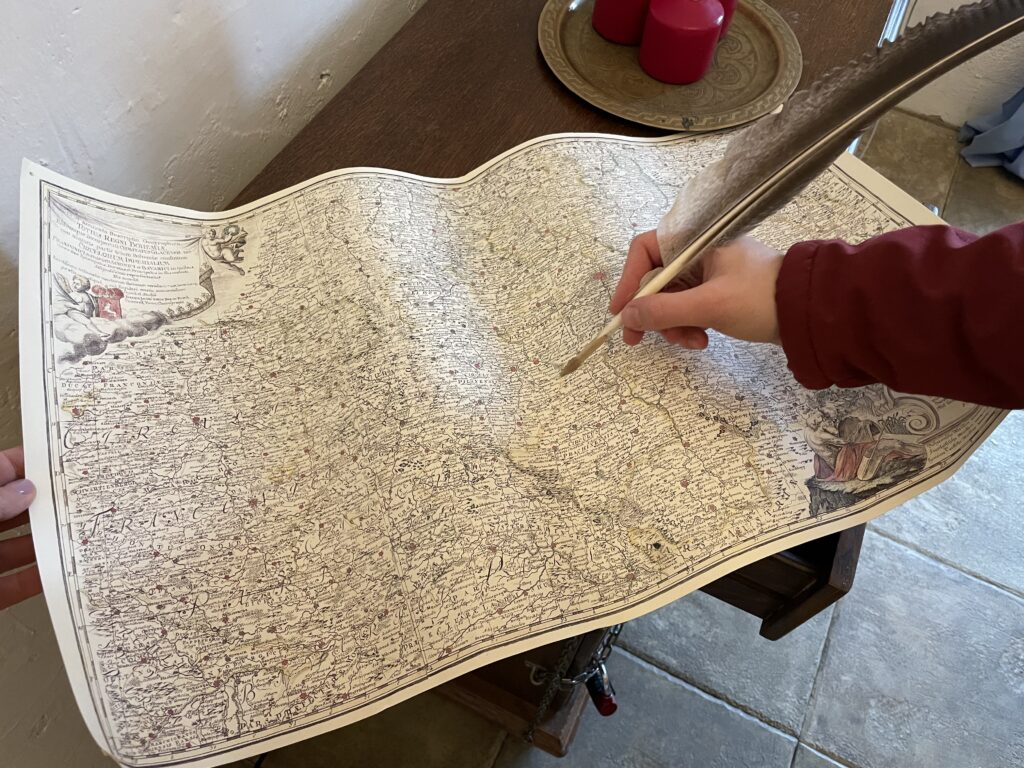 Mapa k únikové hře.